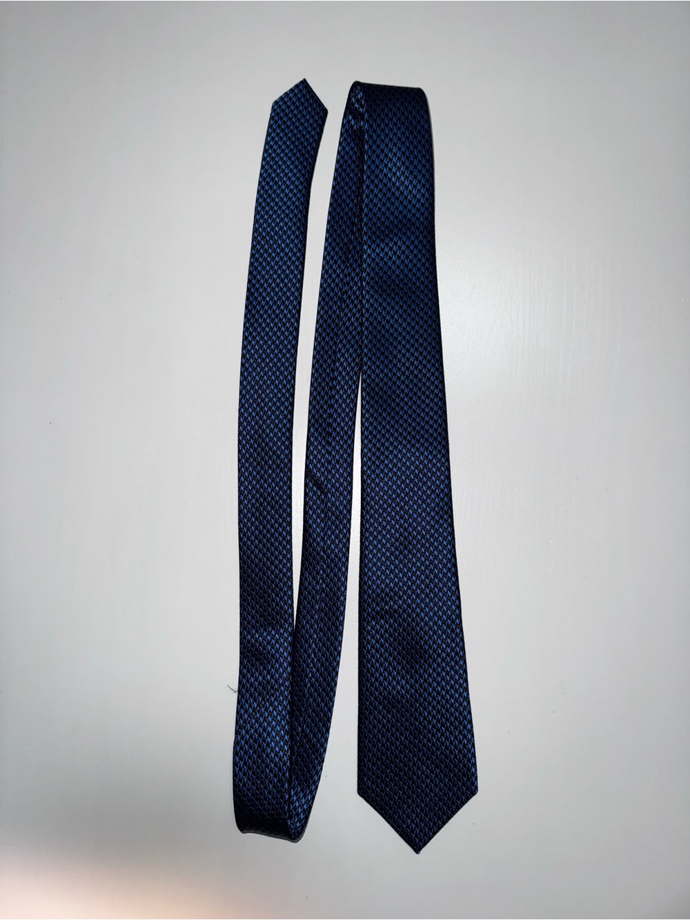 Ben Sherman silk Navy Blue Micro-Pattern Men's Tie